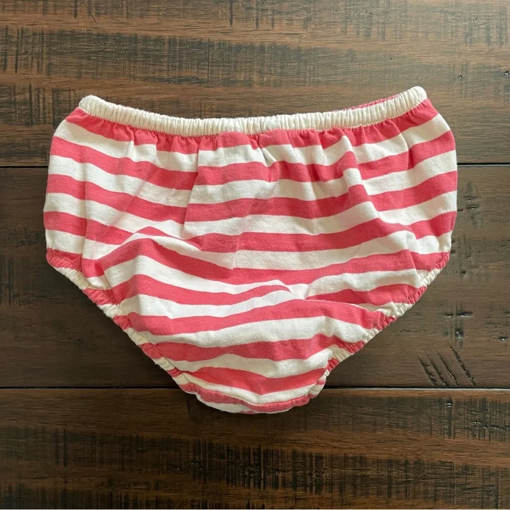 Ralph Lauren Pink Stripe Dress and Bloomers Set Size 18 mos.